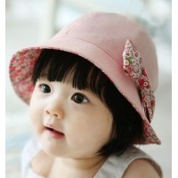 女嬰帽子 - 淺粉紅色